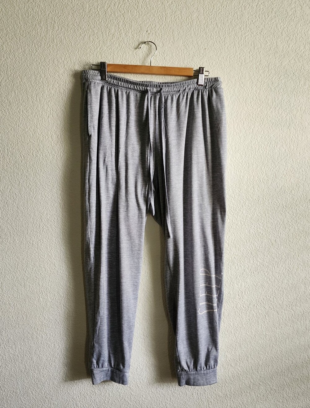 Rae Dunn Large Gray Graphic Font Sleep Lounge PJ'S Pant